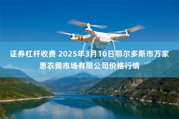 证券杠杆收费 2025年3月10日鄂尔多斯市万家惠农贸市场有限公司价格行情